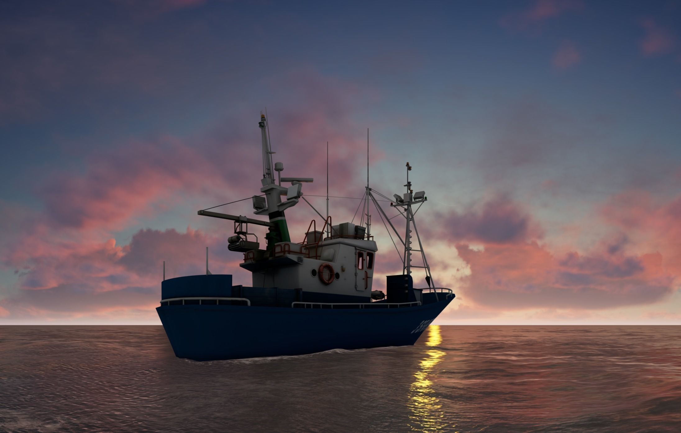 Above the ocean and cloud HDRI pack for realistic 3d Half Price 3D model_13