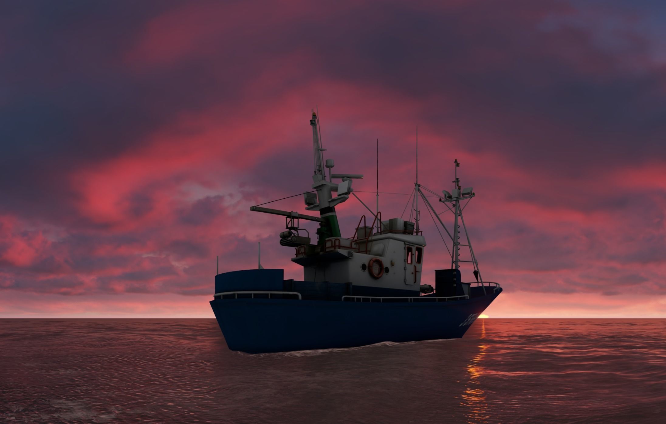 Above the ocean and cloud HDRI pack for realistic 3d Half Price 3D model_3