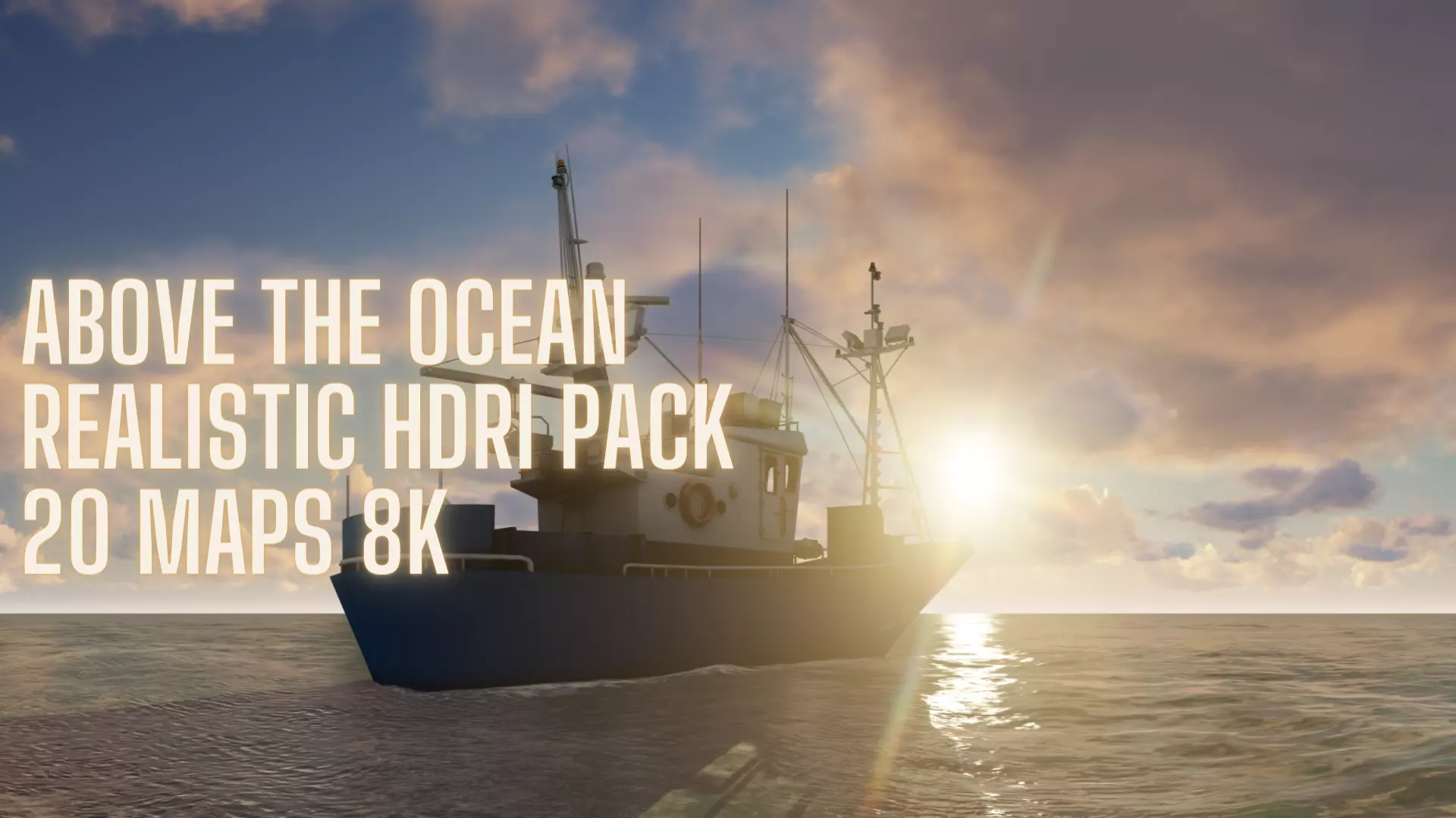 Above the ocean and cloud HDRI pack for realistic 3d Half Price 3D model_0