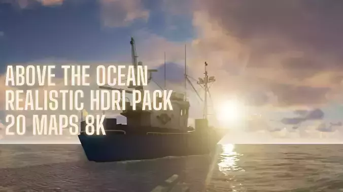 Above the ocean and cloud HDRI pack  for realistic 3d Half Price