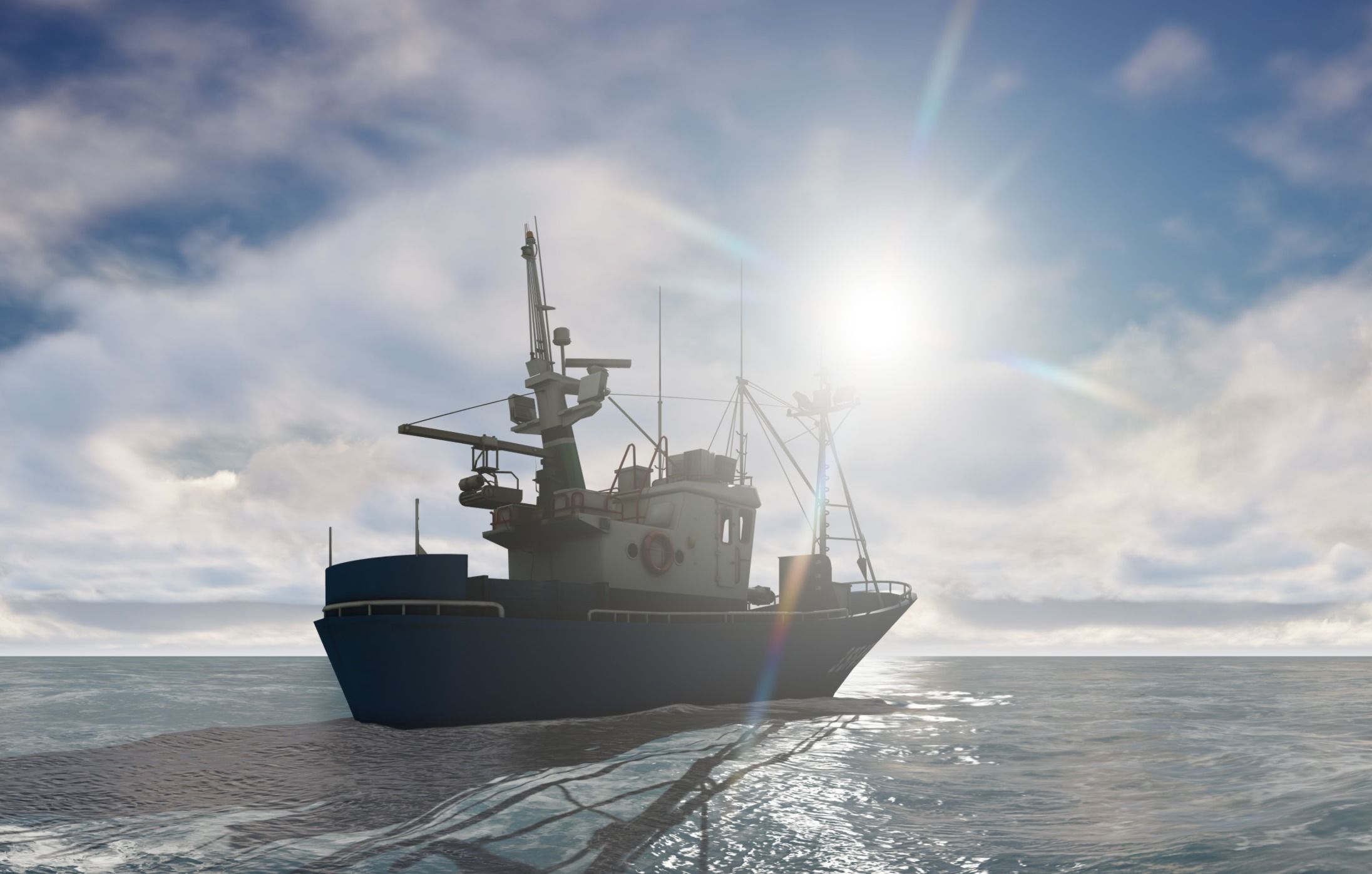 Above the ocean and cloud HDRI pack for realistic 3d Half Price 3D model_2