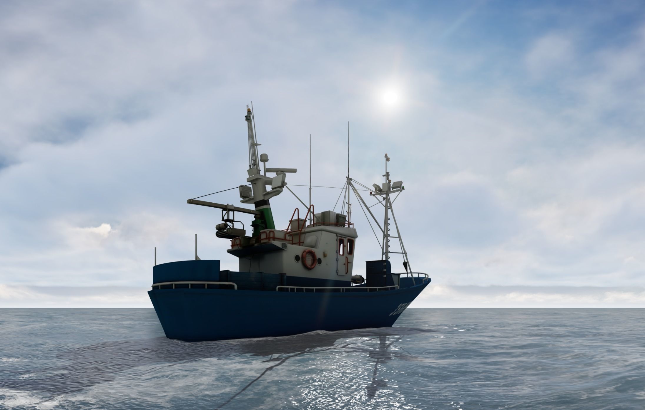 Above the ocean and cloud HDRI pack for realistic 3d Half Price 3D model_12