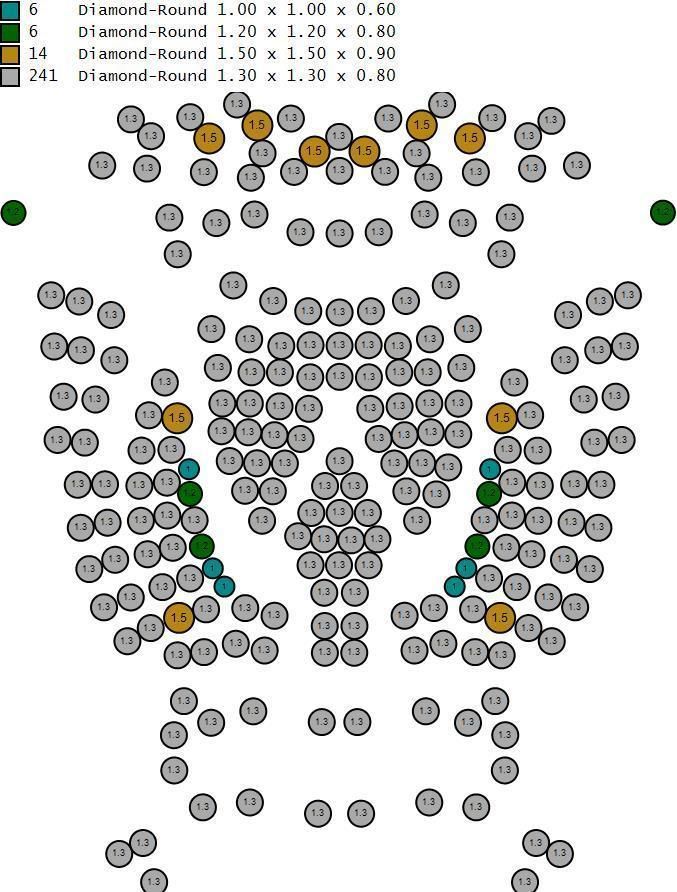 Tiger head pendant Silver Gold  Print 3D print model_7