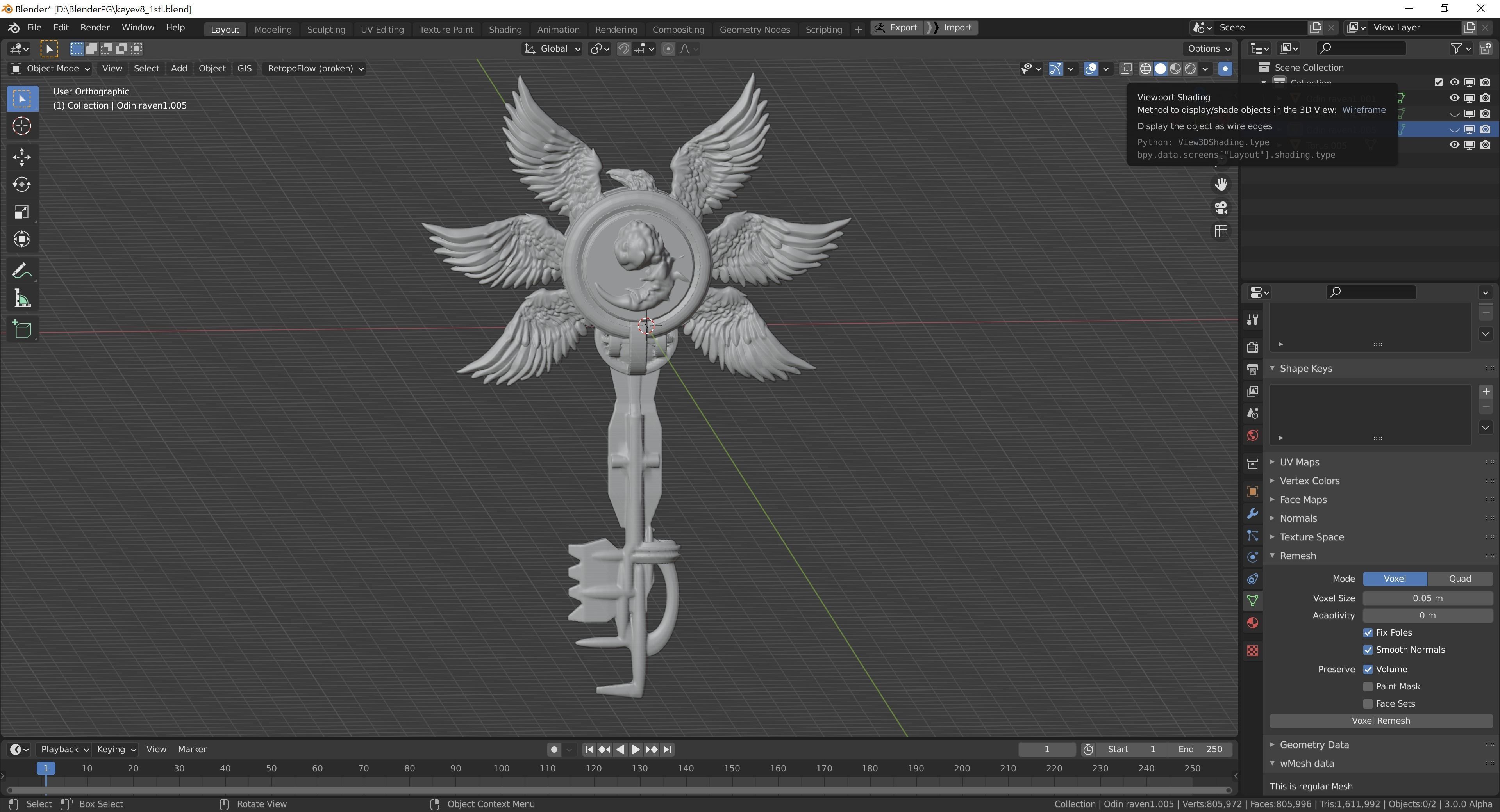 key 6 Pukanok 3D Model 3D print model_2