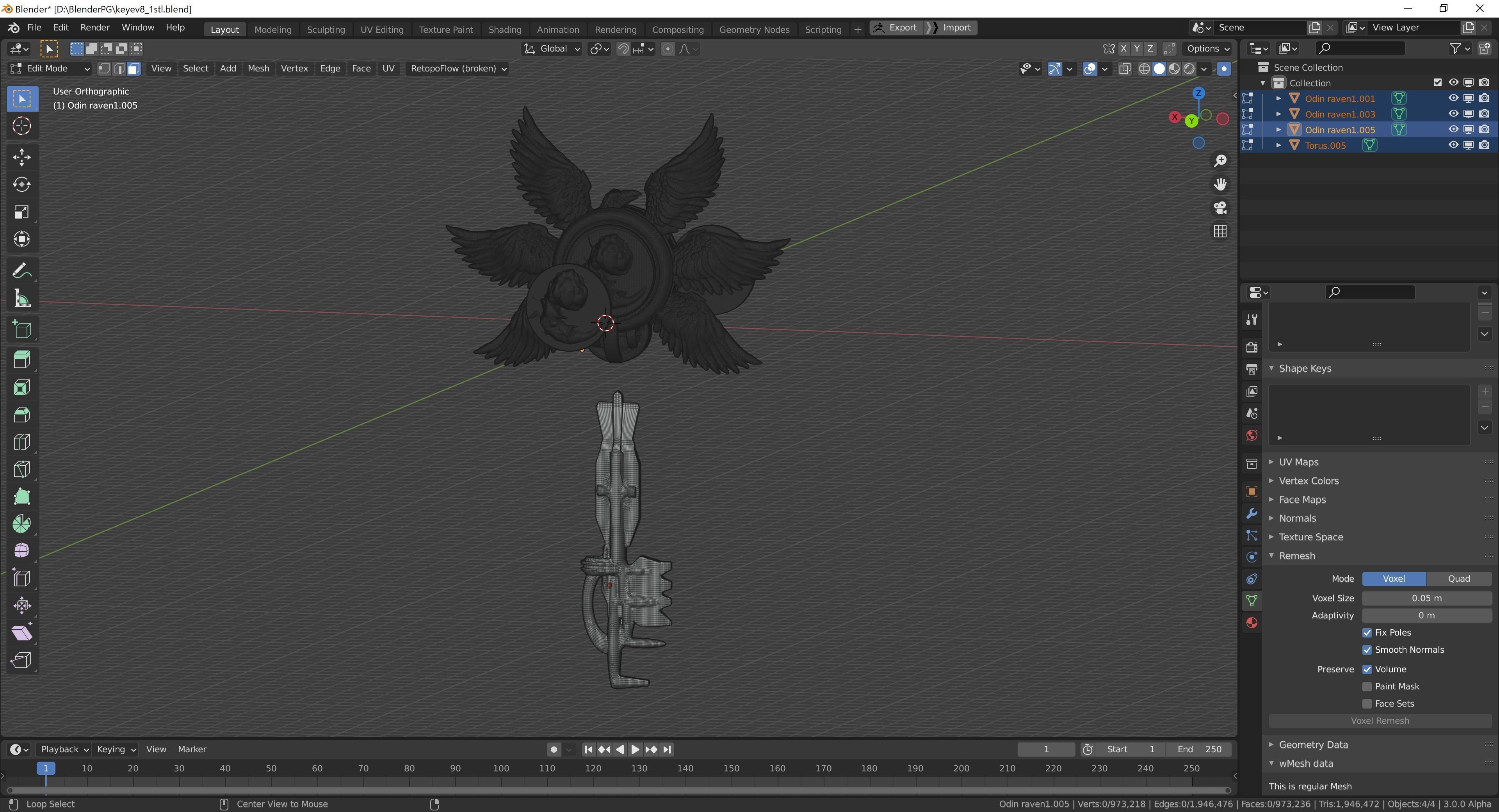 key 6 Pukanok 3D Model 3D print model_5