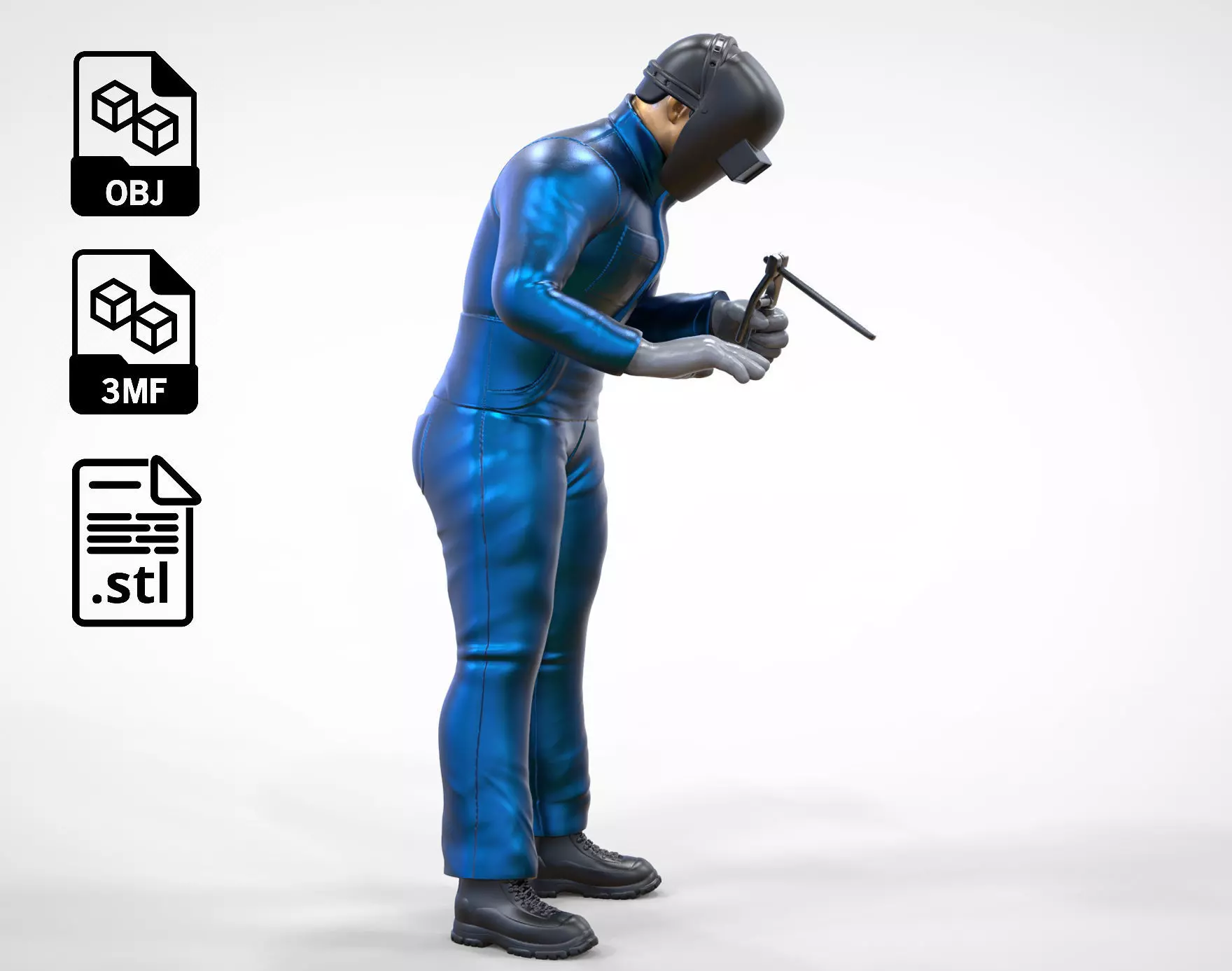 N1 Standing Welder working on welding table 3D print model