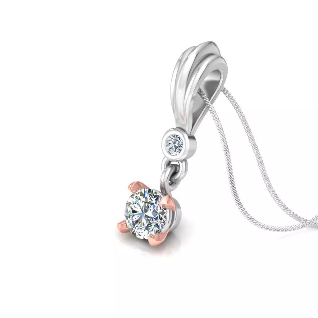 Solitaire Pendant With STL 3dm 3D print model