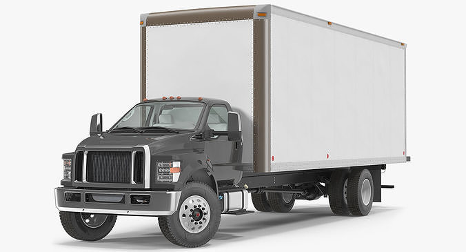 Box Truck Generic Rigged 3D model