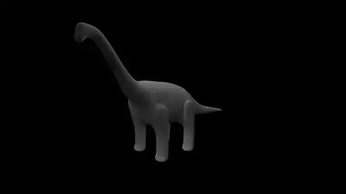 Base mesh of a donosaur