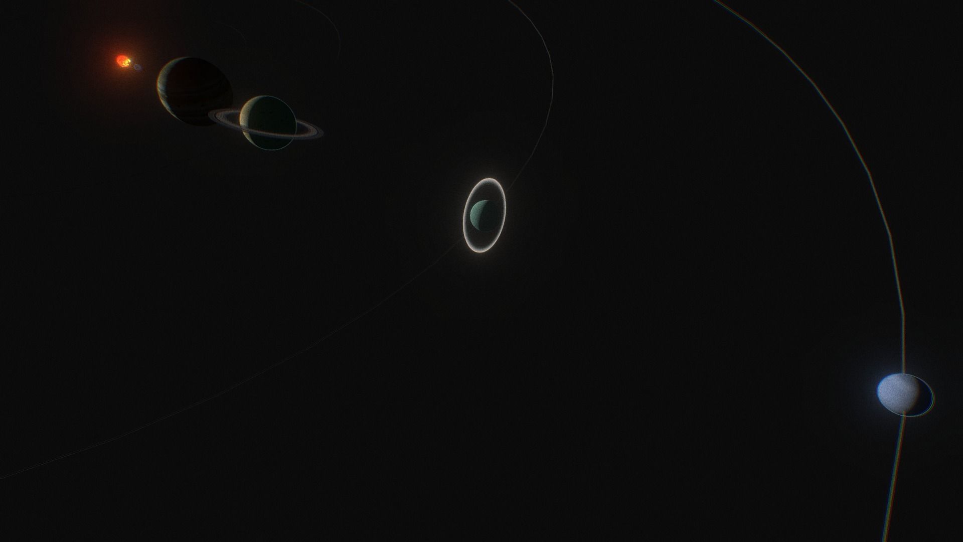 solar system Low-poly 3D model_11