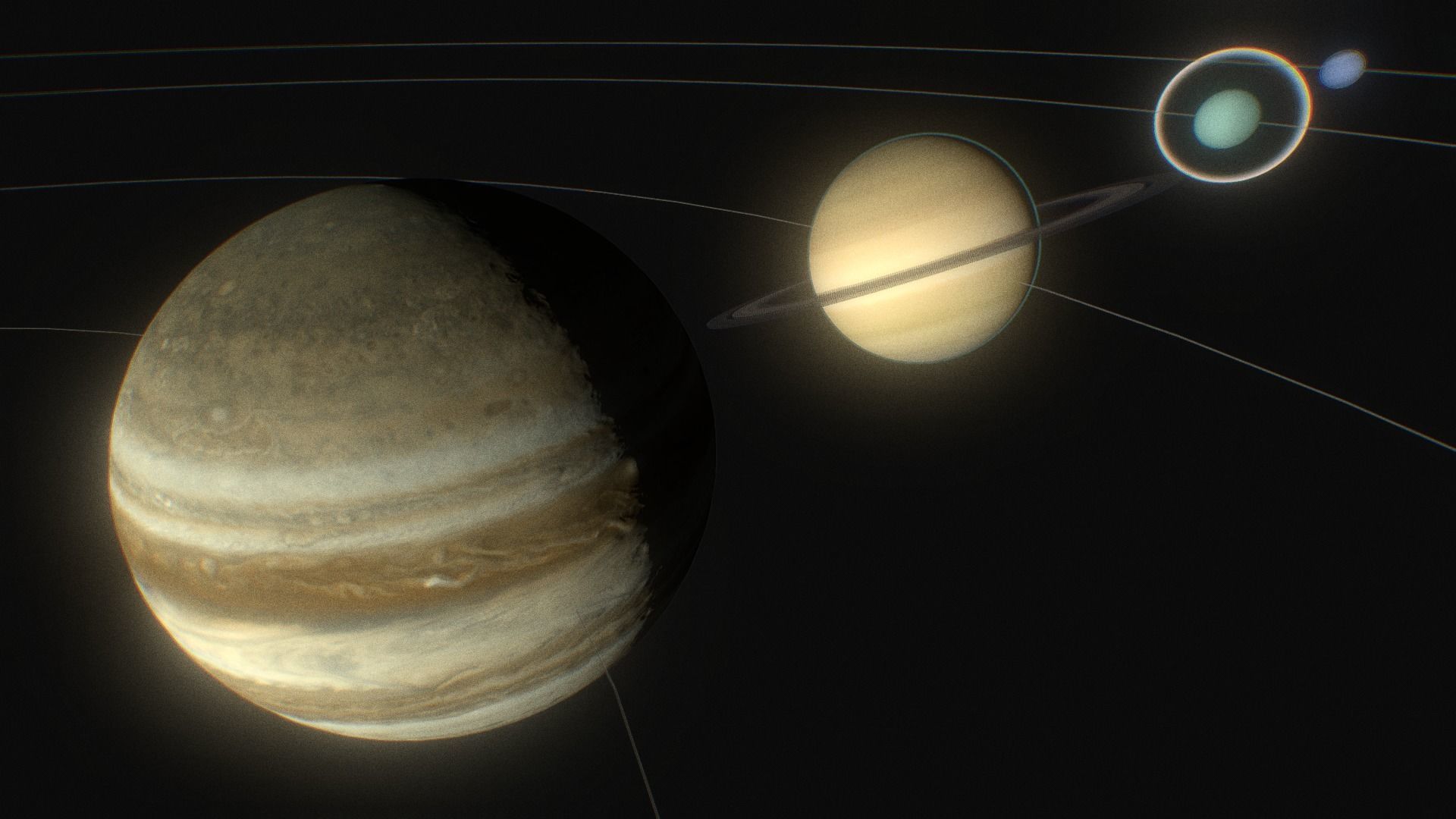 solar system Low-poly 3D model_10