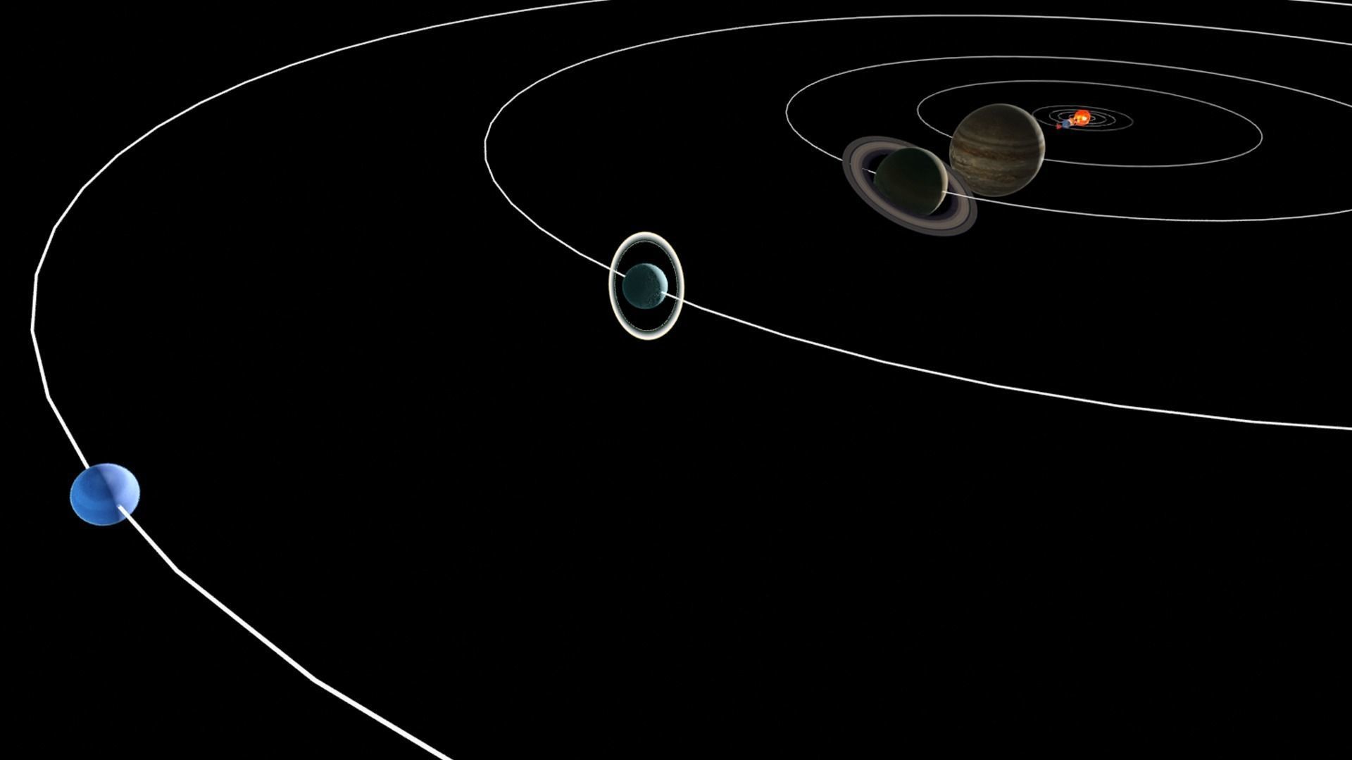 solar system Low-poly 3D model_4