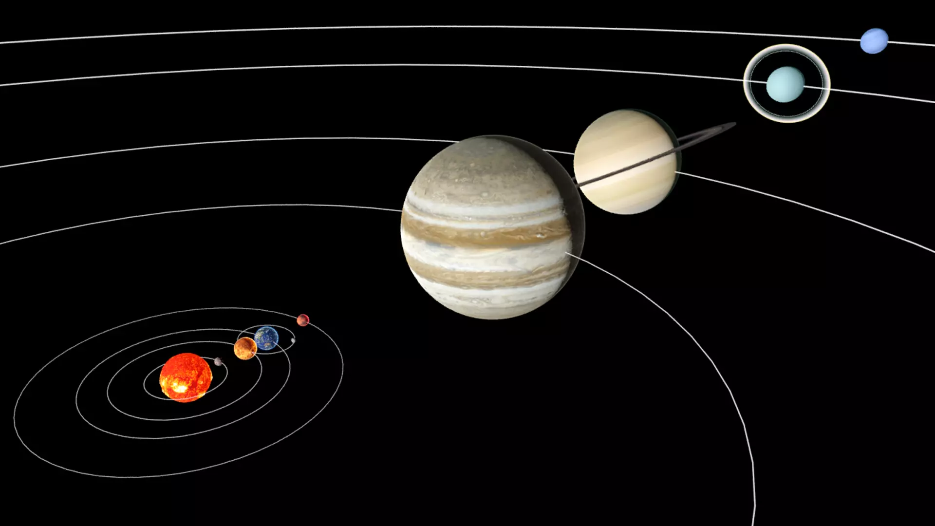 solar system Low-poly 3D model_0