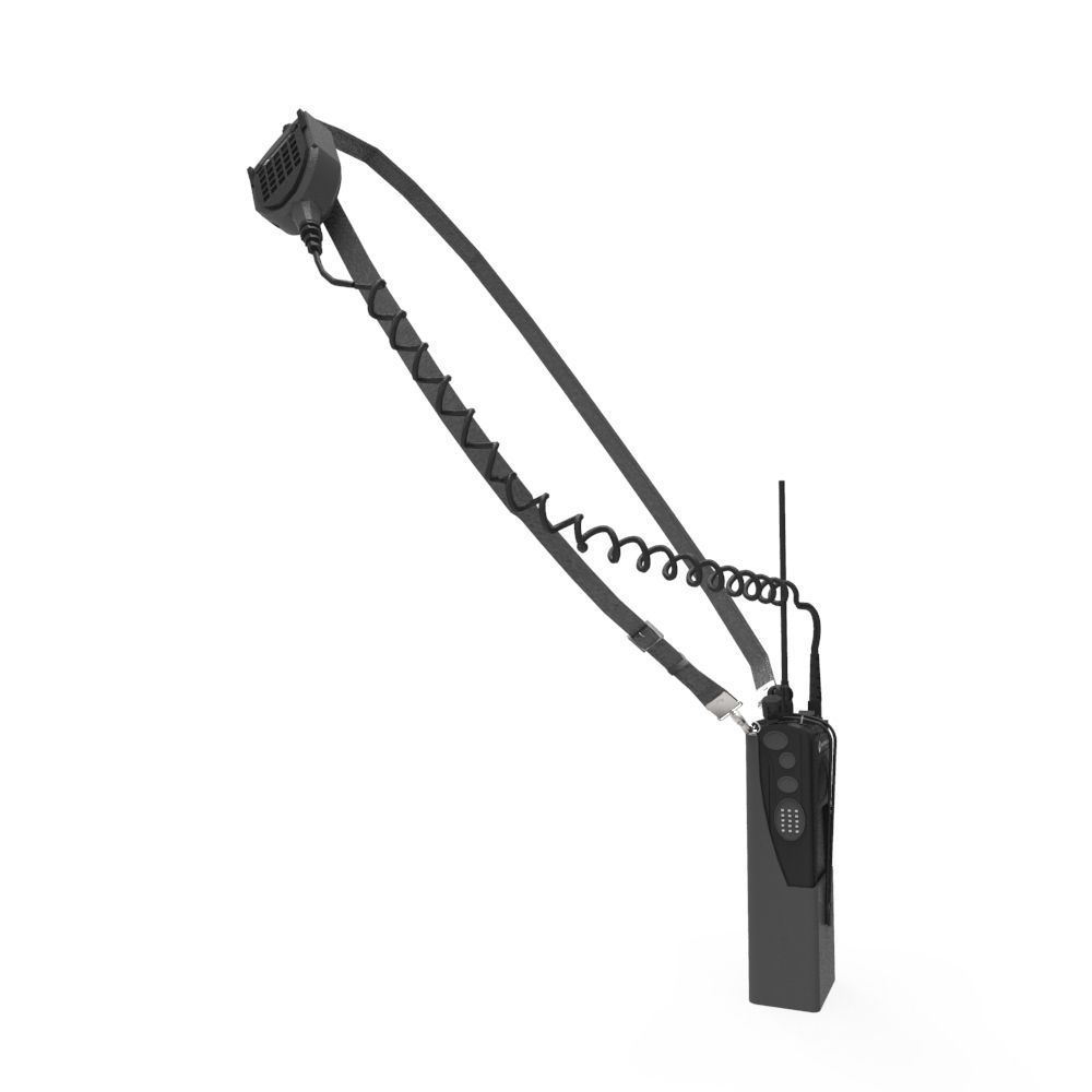 Police Walkie Talkie Low-poly 3D model_6
