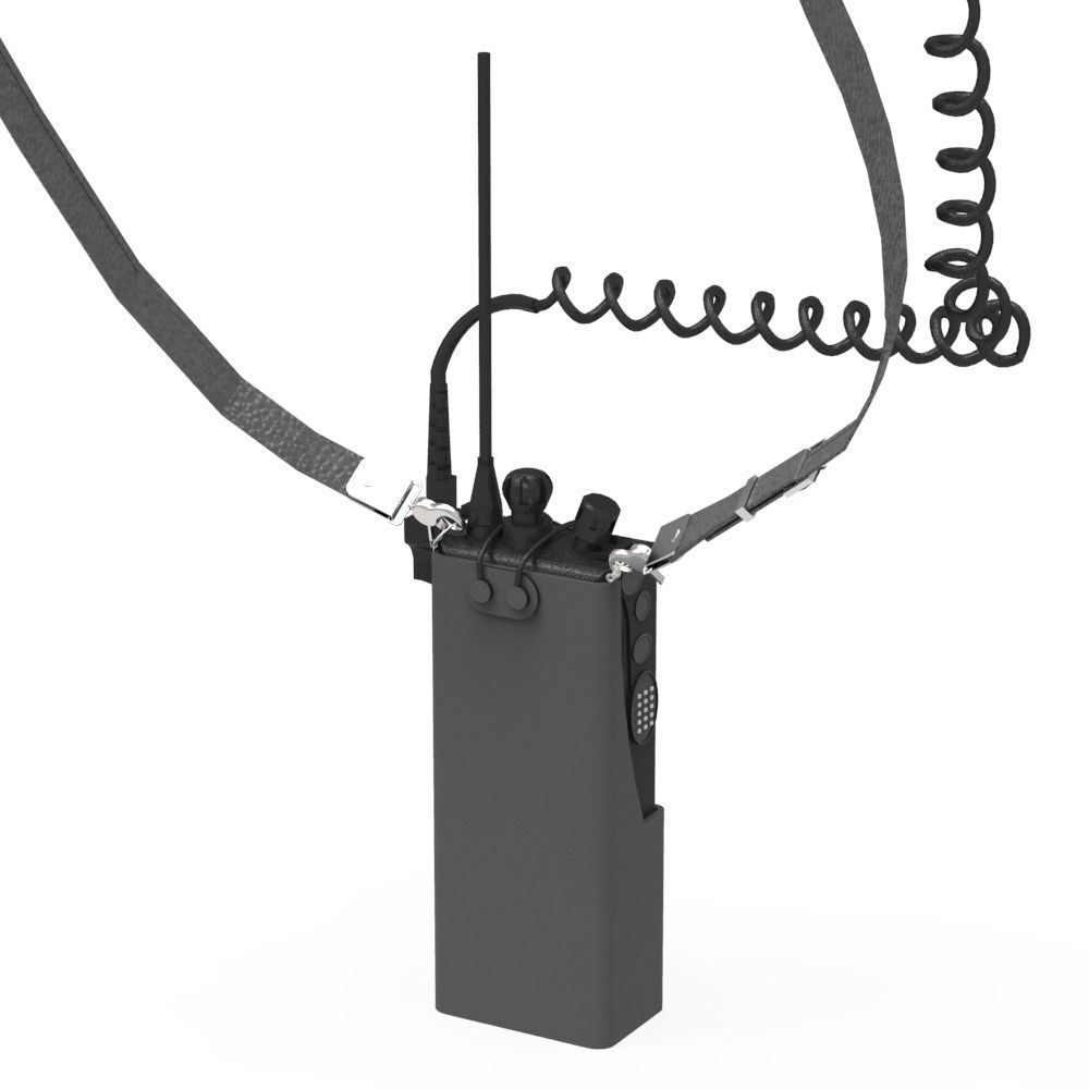 Police Walkie Talkie Low-poly 3D model_3
