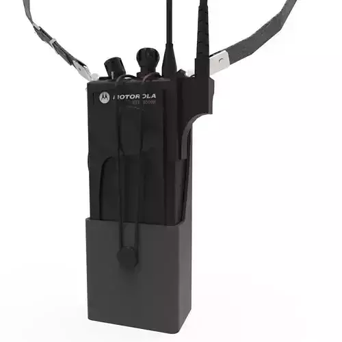 Police Walkie Talkie Low-poly 3D model