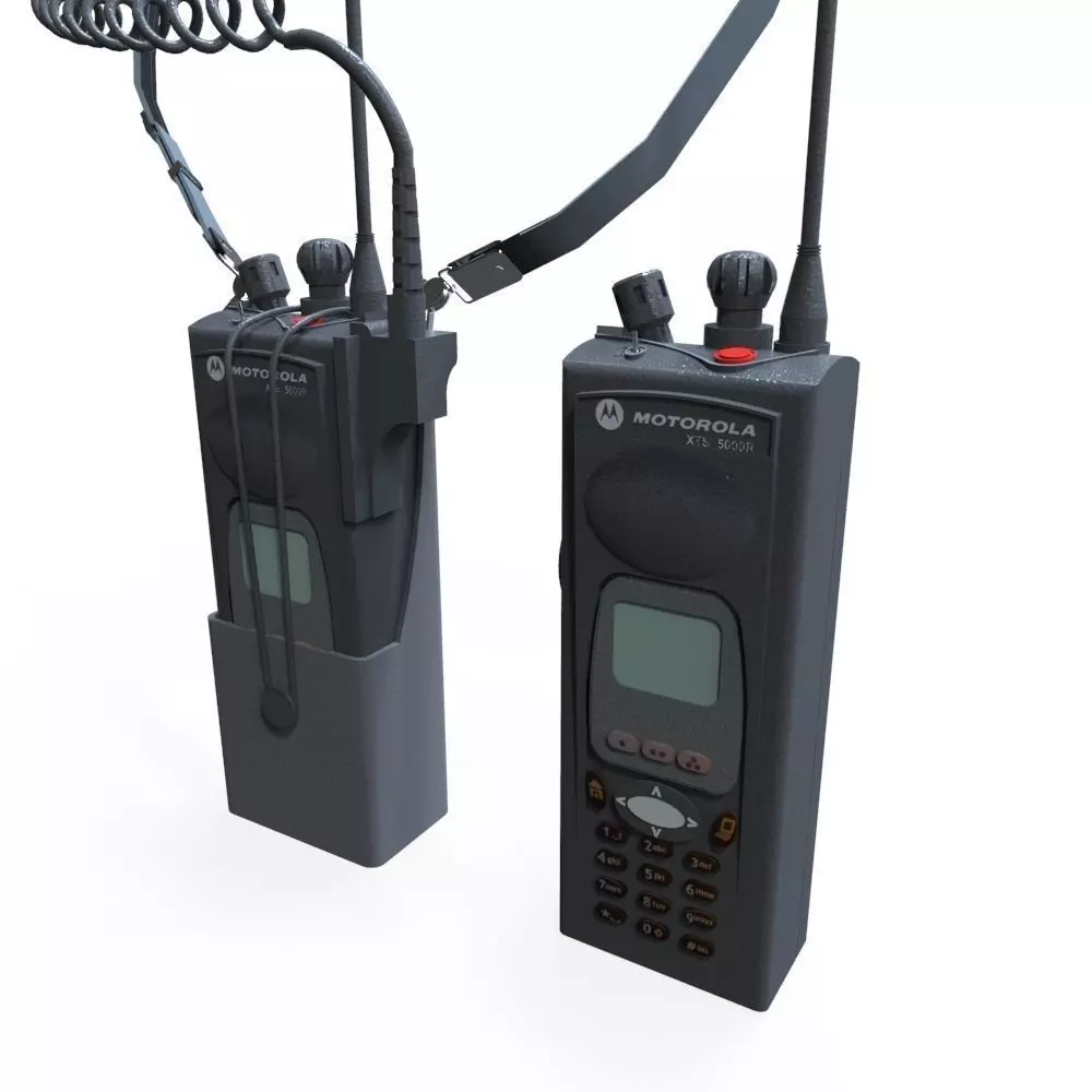 Walkie Talkie Low-poly 3D model_0