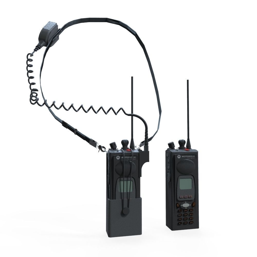 Walkie Talkie Low-poly 3D model_2