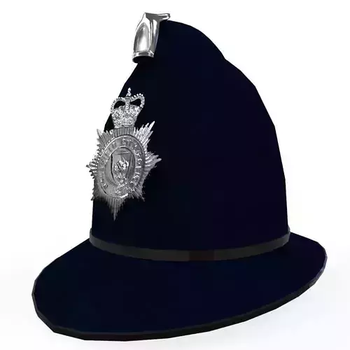 Police Helmet Low-poly 3D model