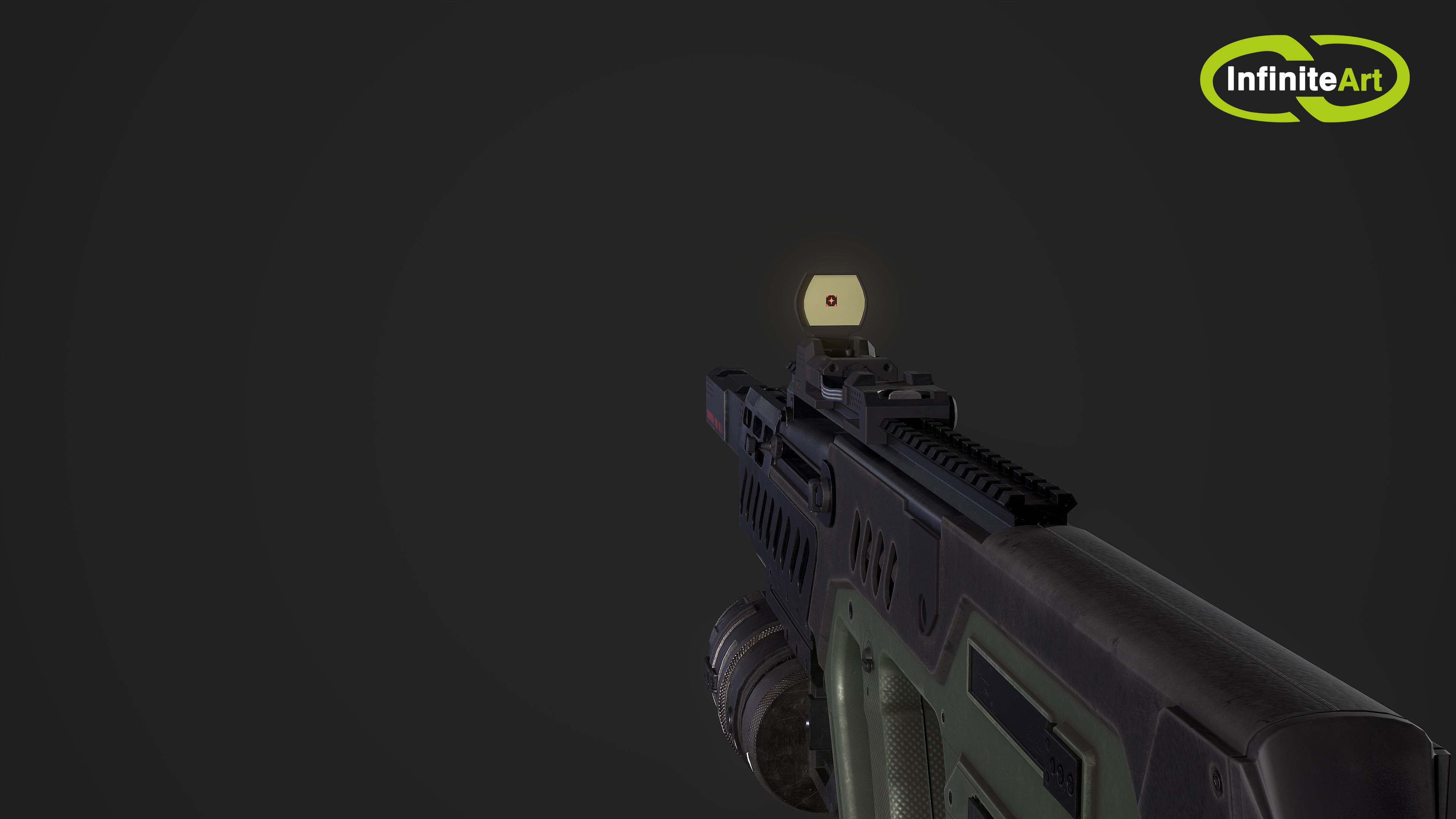 TAR-21 gun Low-poly 3D model_5