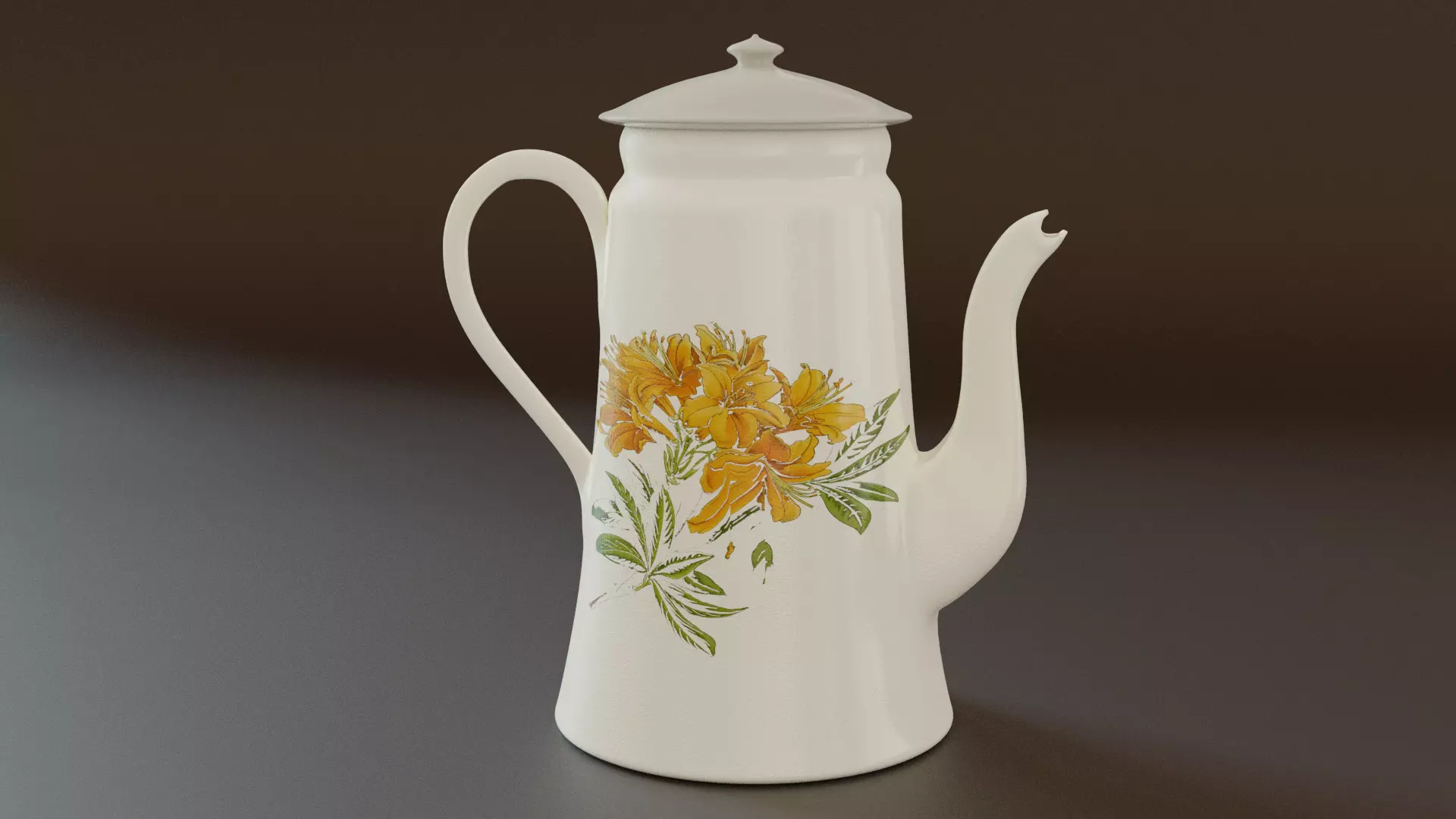 Beautiful Vintage Teapot Free 3D model