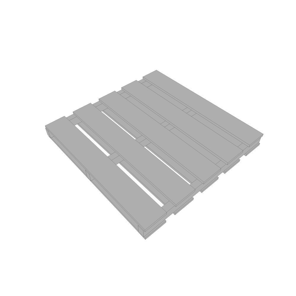 Wood Pallets Low-poly 3D model_8