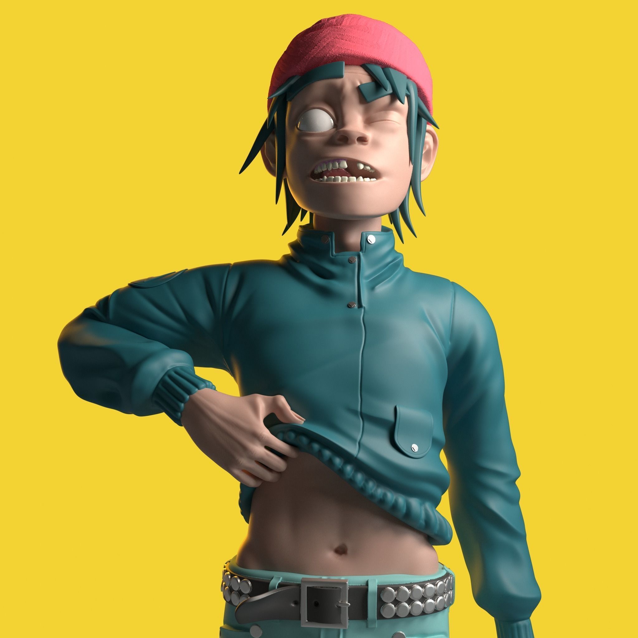 Gorillaz - 2D 3D model 3D printable | CGTrader