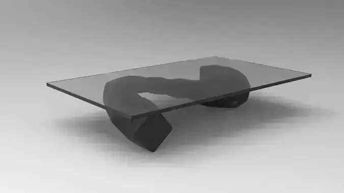 Futuristic Sculptural Art Table 