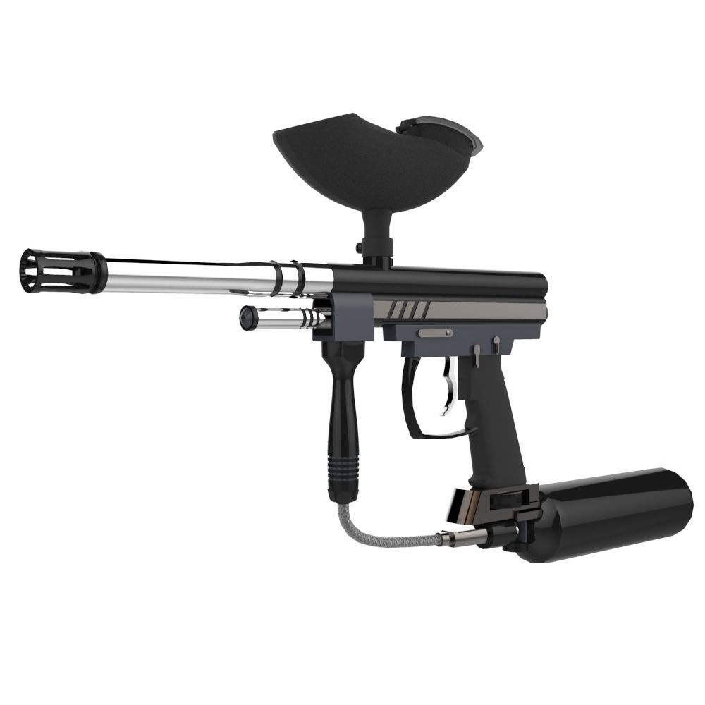 Spyder Paintball Gun Low-poly 3D model_4