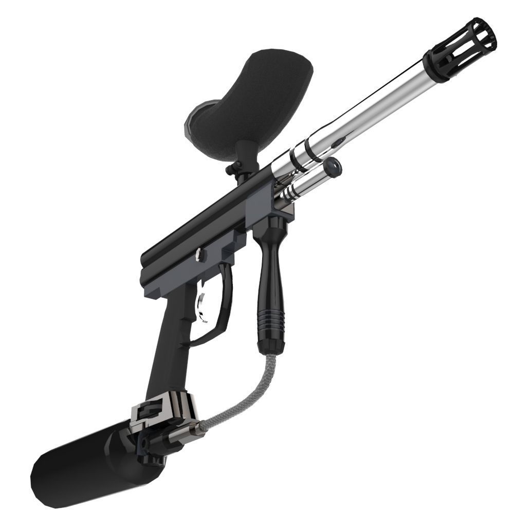 Spyder Paintball Gun Low-poly 3D model_3