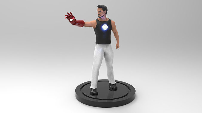 Iron man  Tony Stark Robert Downey Jr 3D model