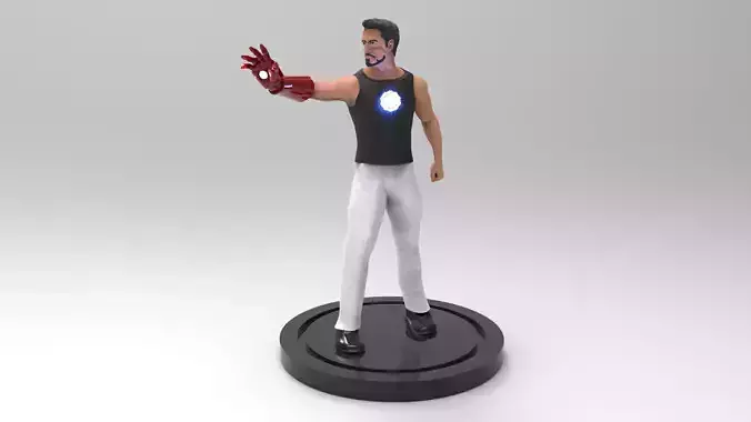 Iron man  Tony Stark Robert Downey Jr 3D model
