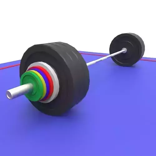 Olympic Weights Low-poly 3D model