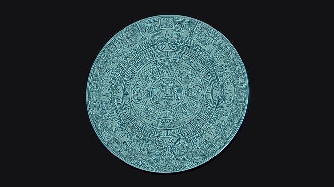 Aztec Calendar 3D print model