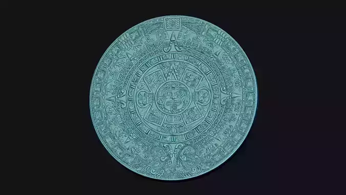 Aztec Calendar 3D print model