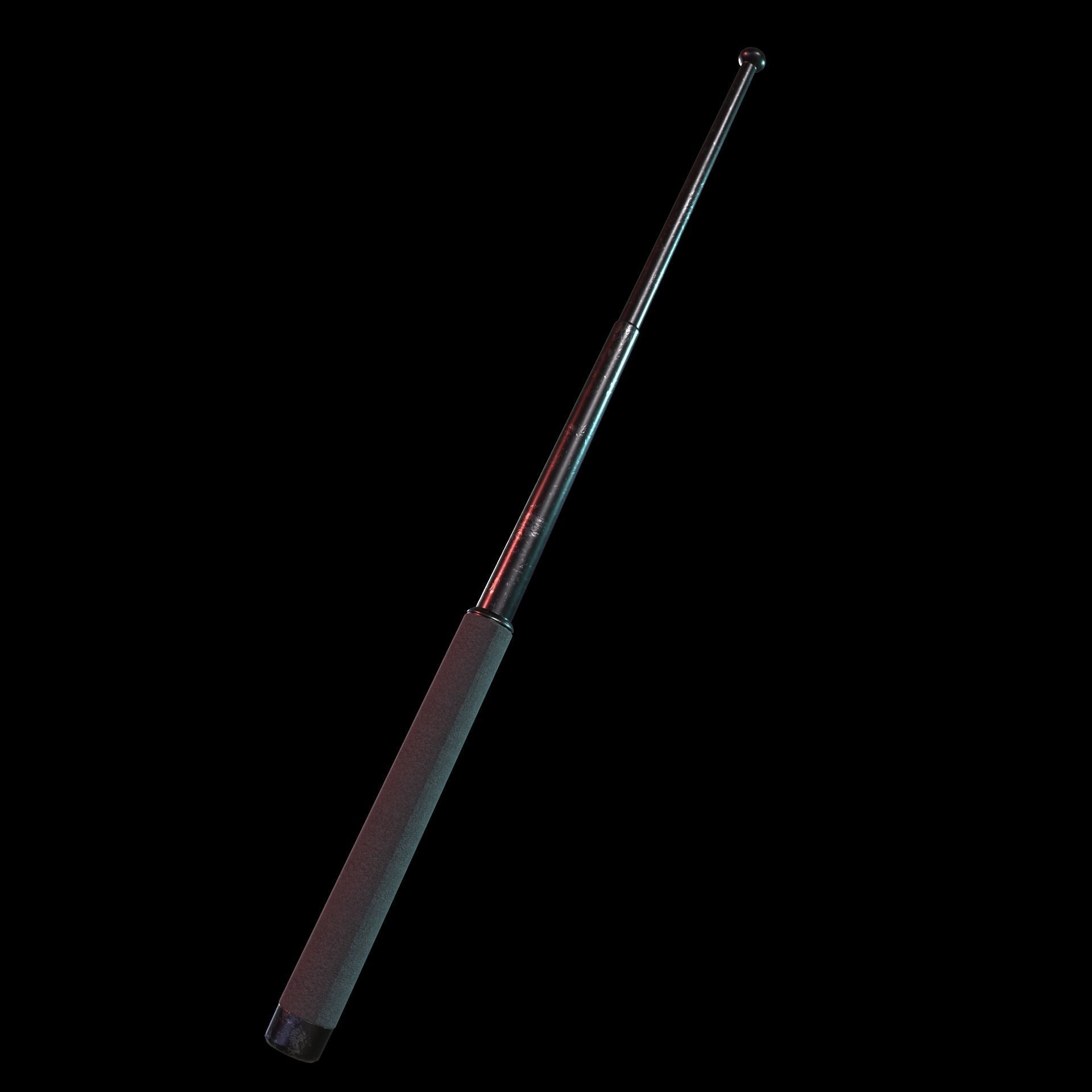 Tactical Batons  Low-poly 3D model_3