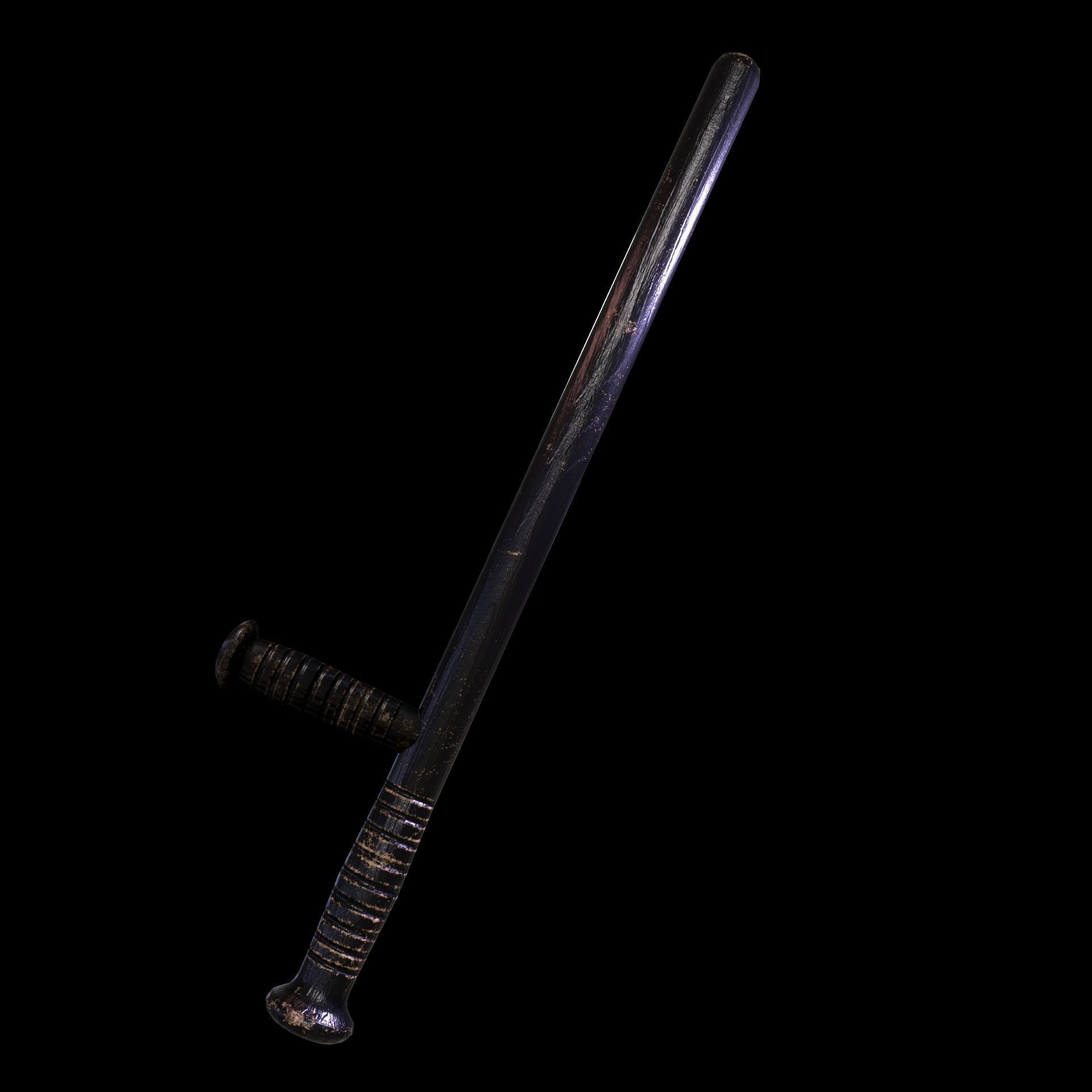 Tactical Batons  Low-poly 3D model_2