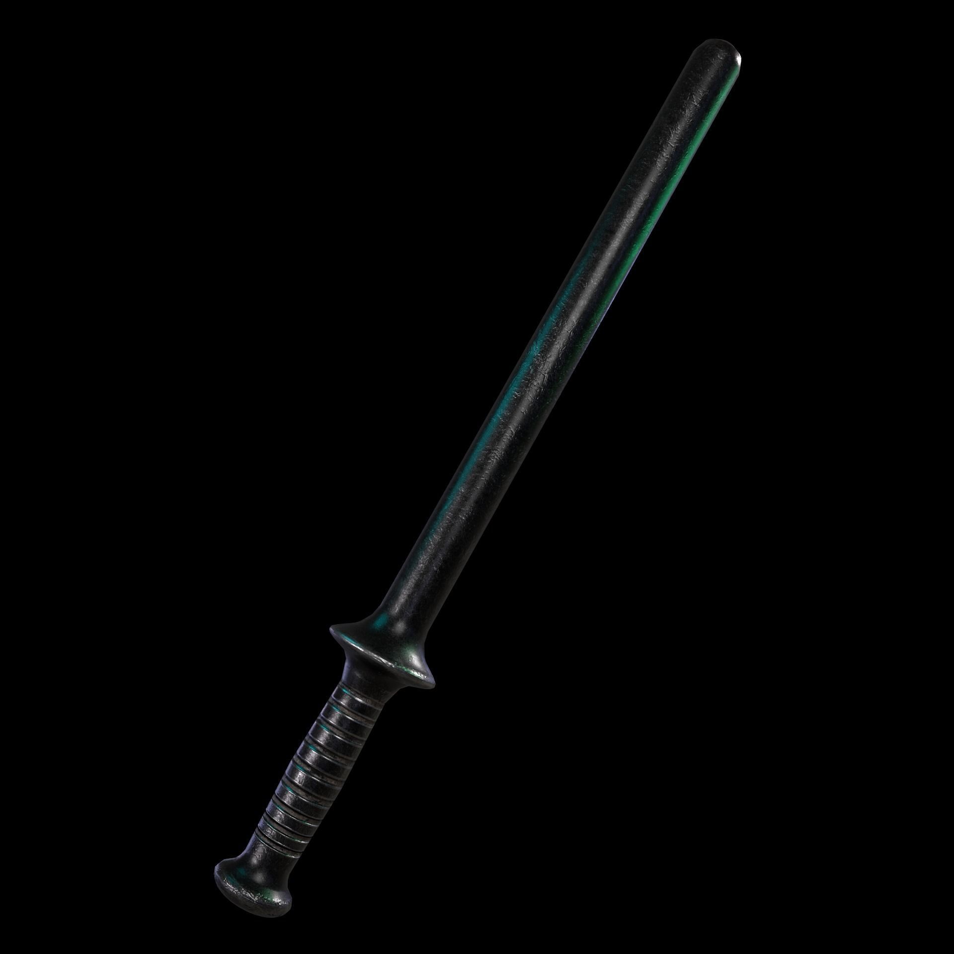 Tactical Batons  Low-poly 3D model_5