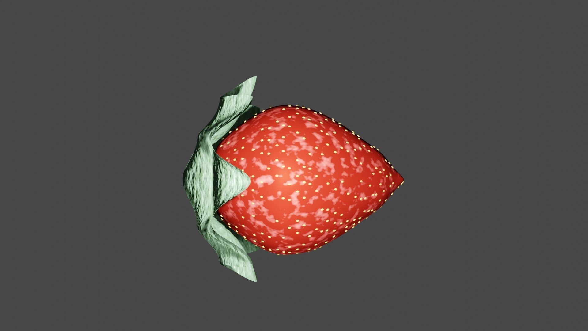 Strawberry 3D model_3
