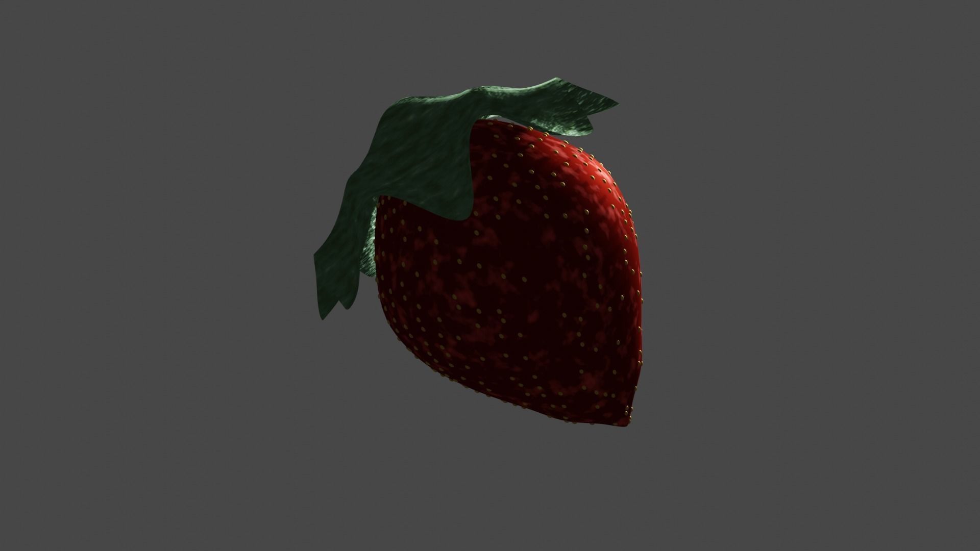Strawberry 3D model_2