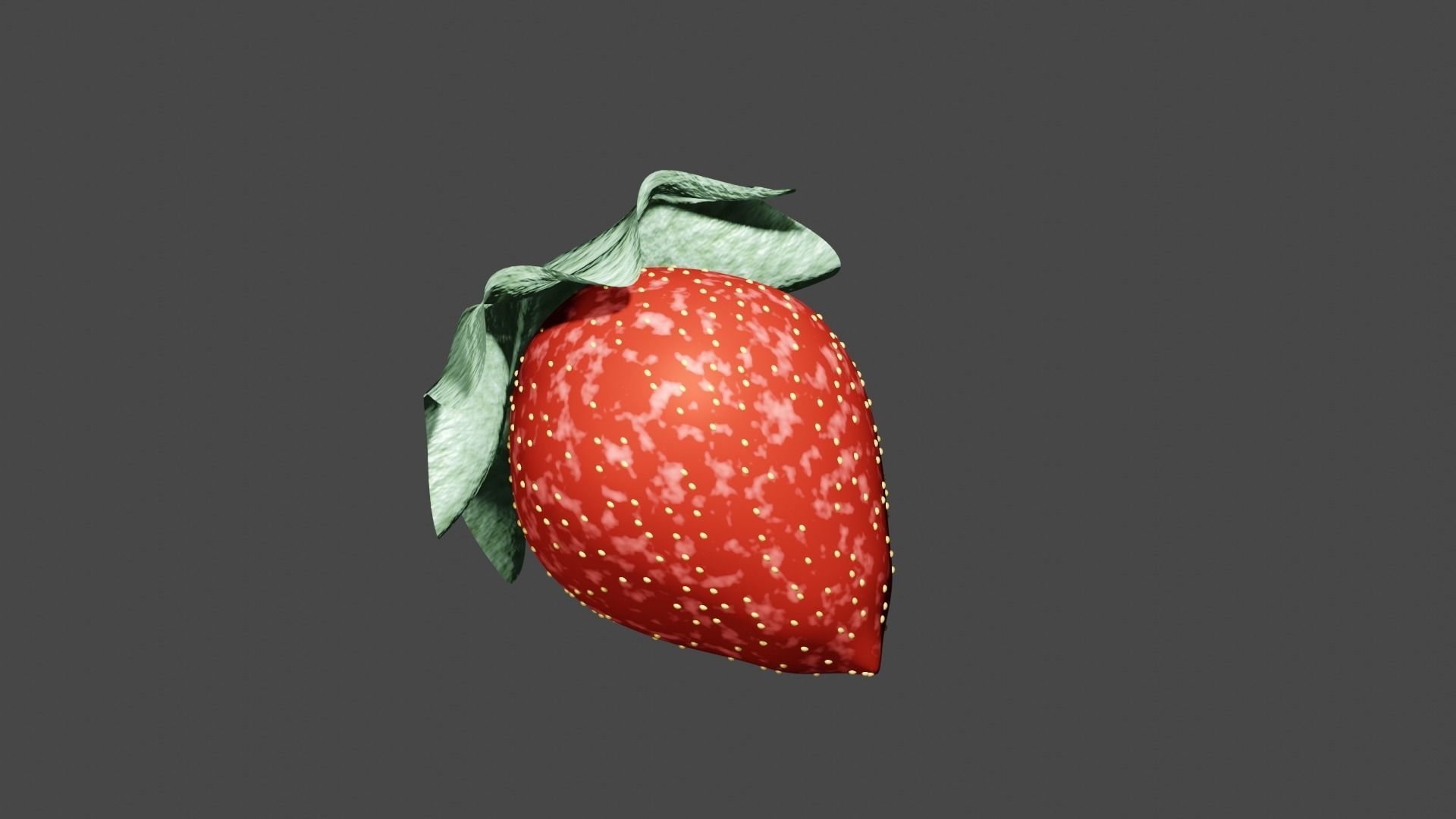 Strawberry 3D model_4