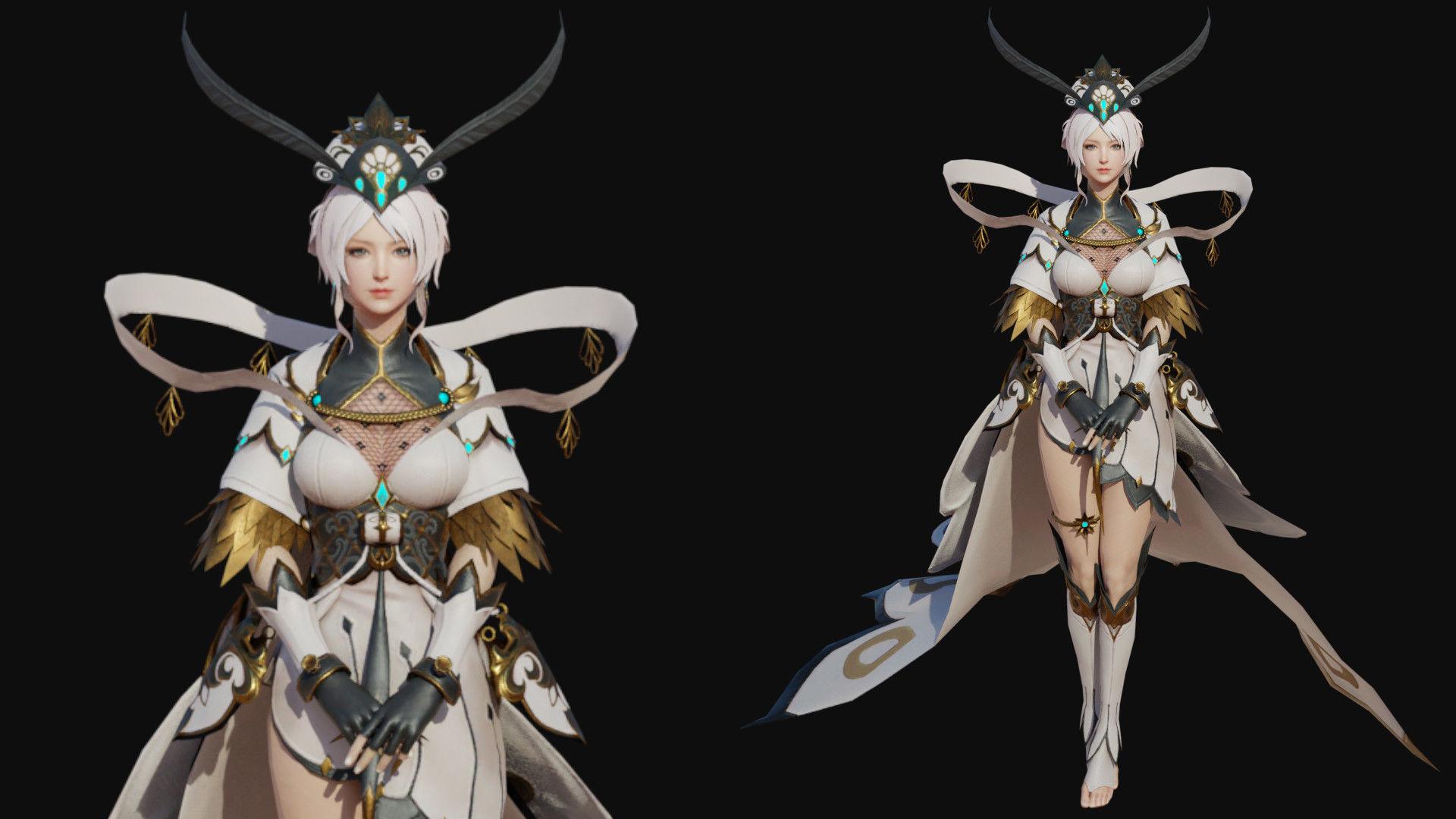 Nuwa Girl Low-poly 3D model_2