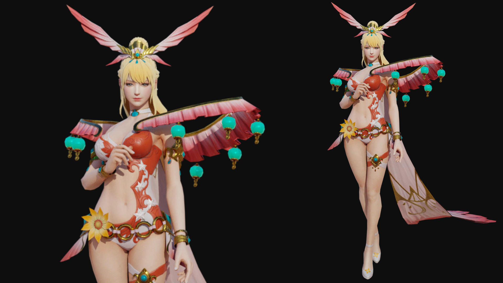 Nuwa Girl Low-poly 3D model_4