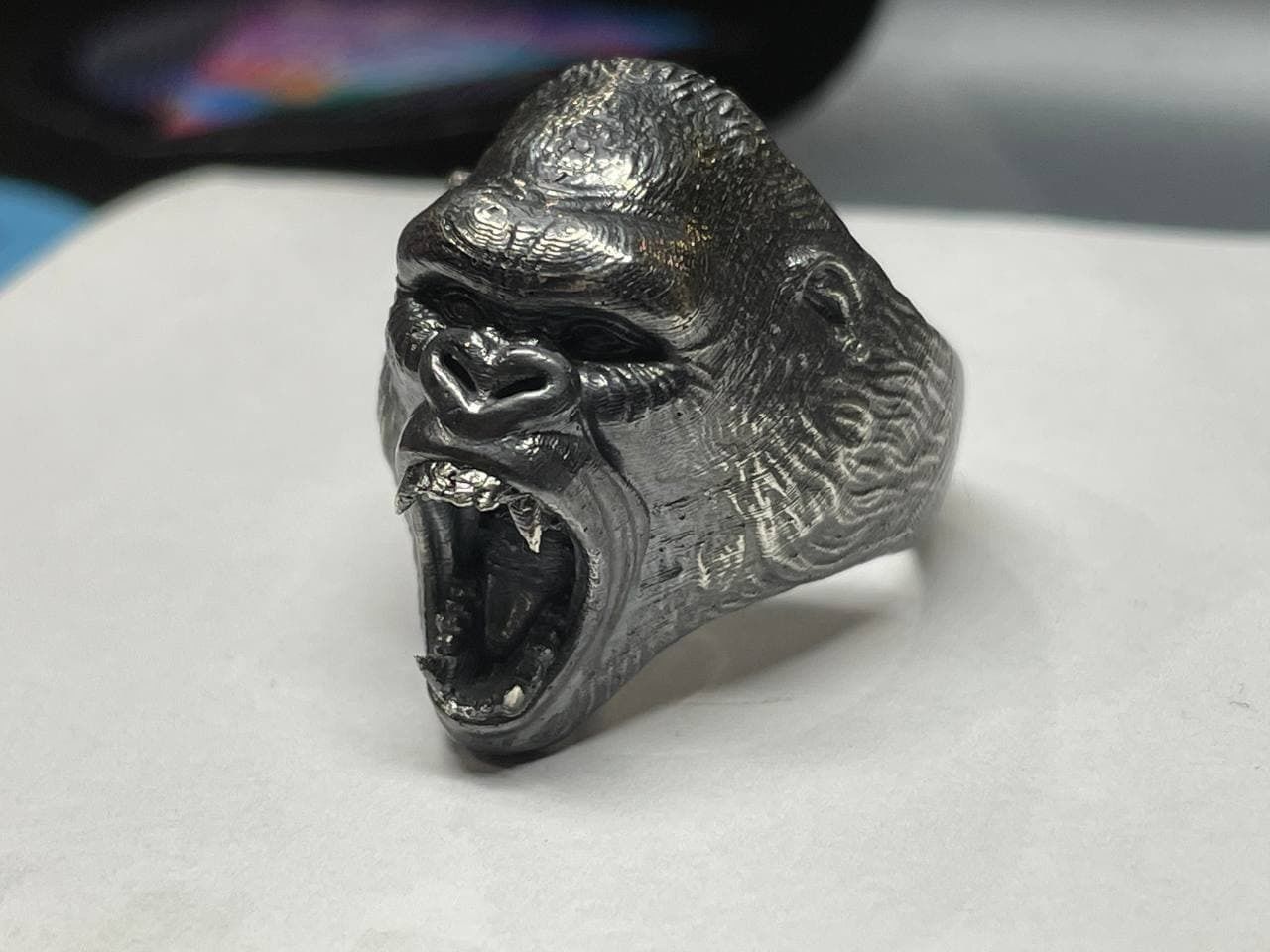 Ring Gorila 3D print model_3
