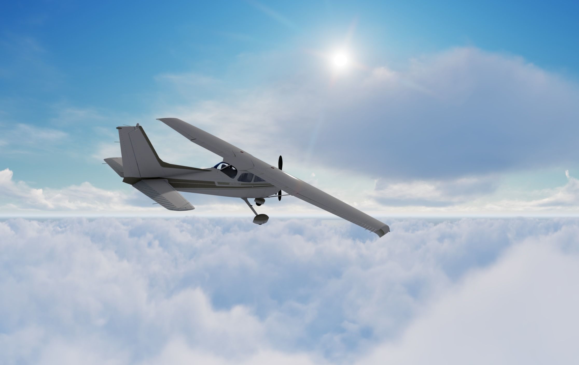 Above the clouds HDRI pack for realistic 3d sky and cloud  3D model_14