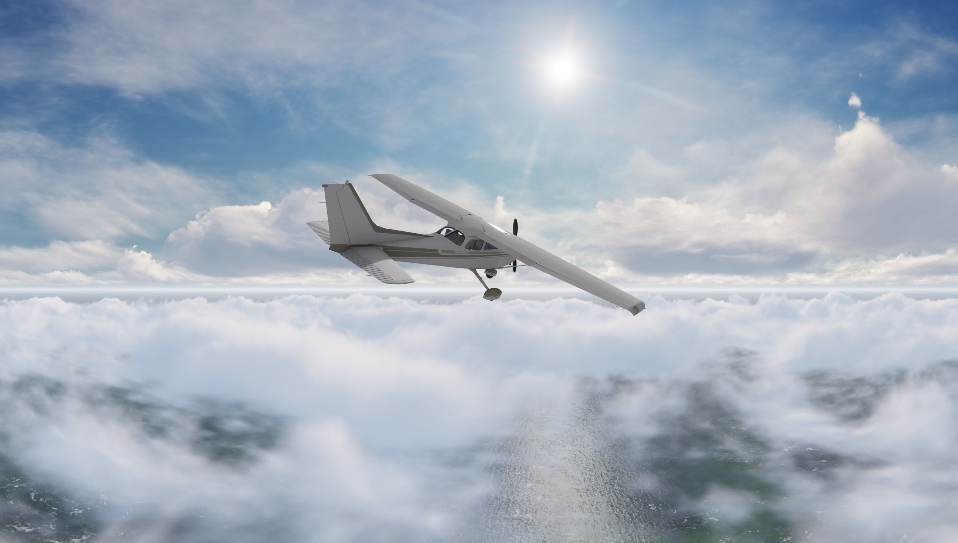 Above the clouds HDRI pack for realistic 3d sky and cloud  3D model_16