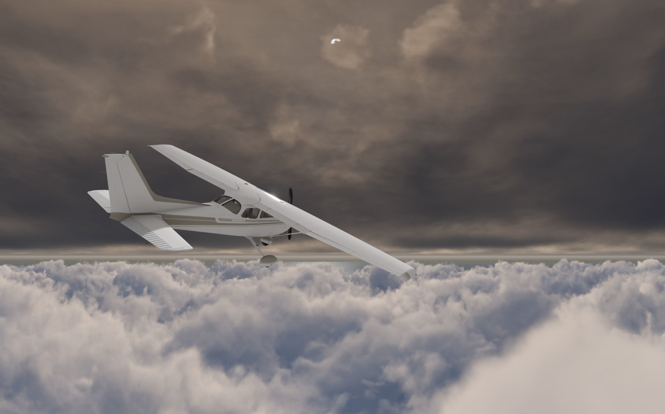 Above the clouds HDRI pack for realistic 3d sky and cloud  3D model_7