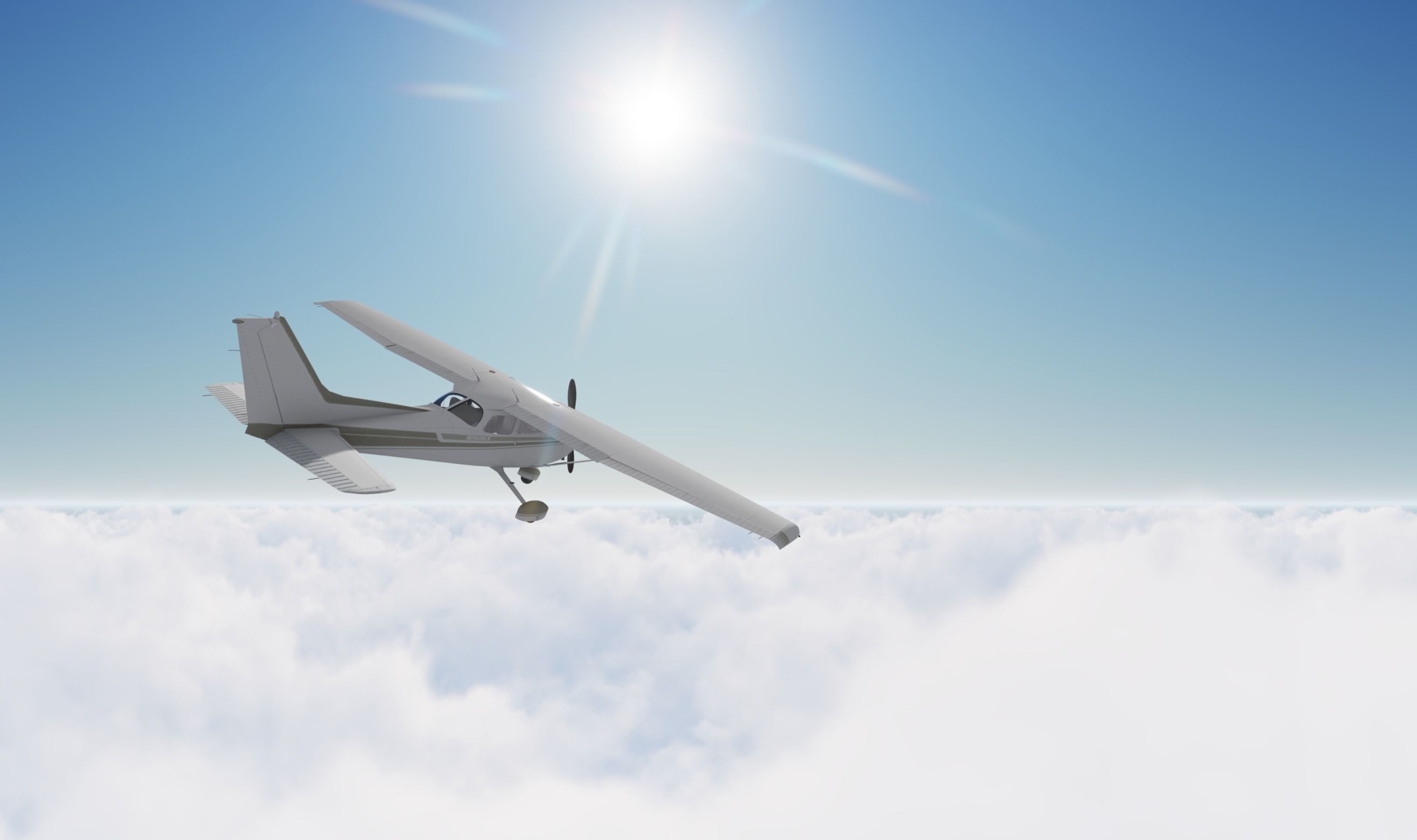 Above the clouds HDRI pack for realistic 3d sky and cloud  3D model_4