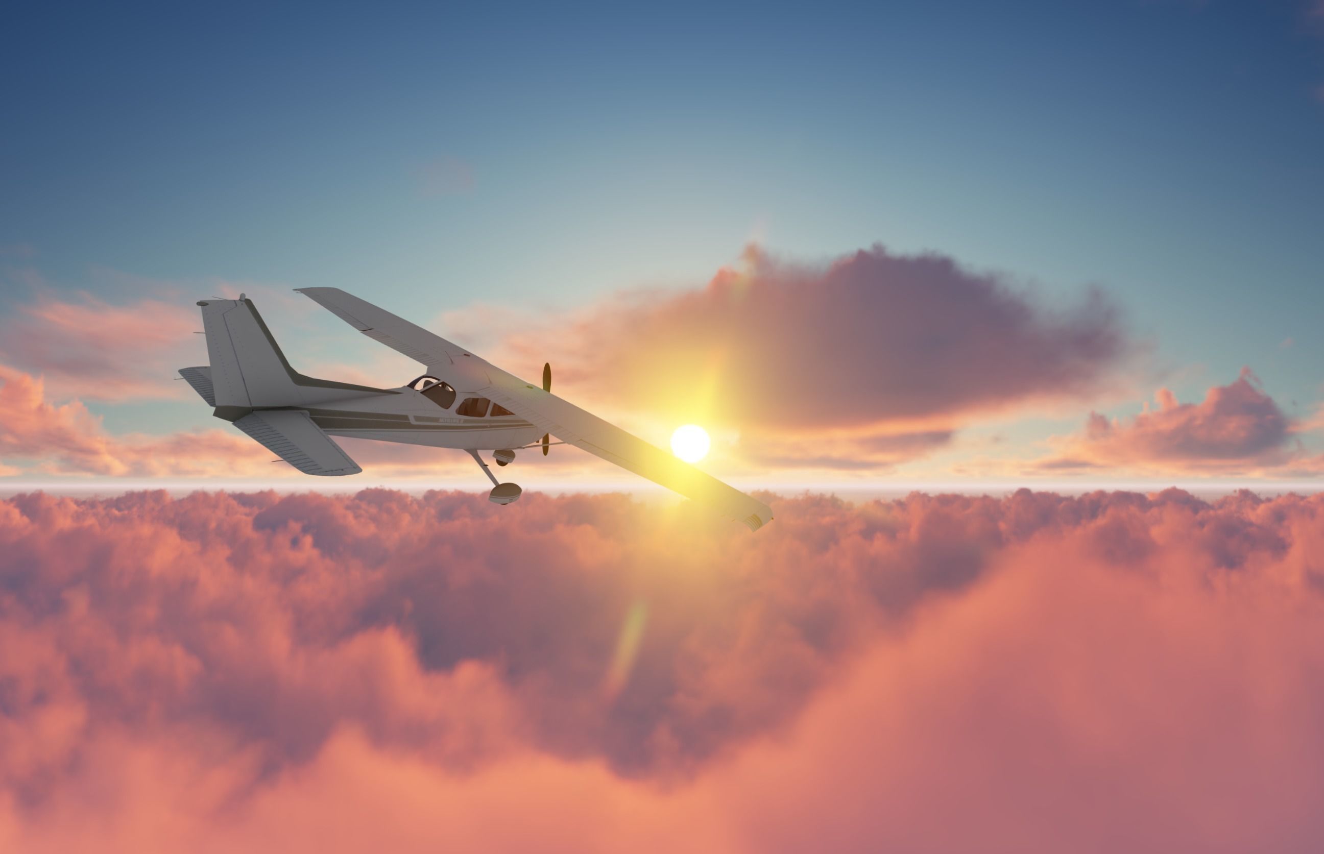 Above the clouds HDRI pack for realistic 3d sky and cloud  3D model_19