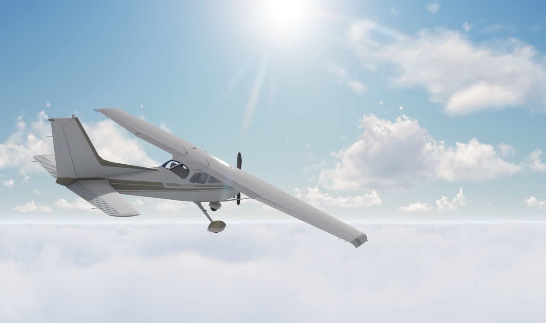 Above the clouds HDRI pack for realistic 3d sky and cloud  3D model_13